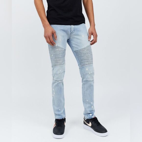 NWT Reason Melbourne Denim Jeans - Light Blue - Picture 2 of 8